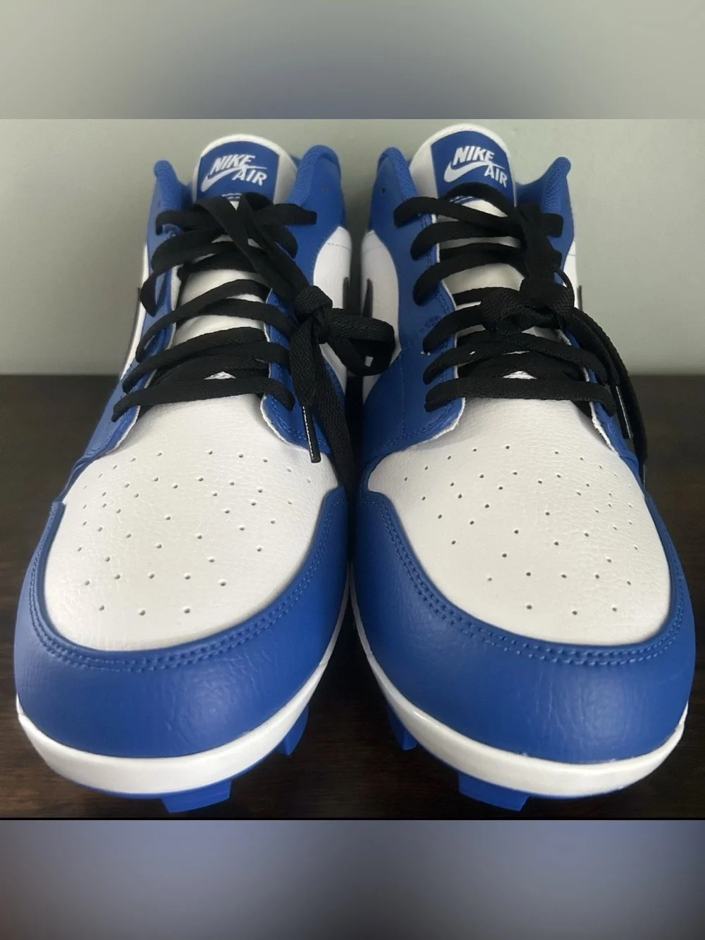 Nike Jordan 1 Retro MCS Men’s Baseball Cleats Blue White Size 14 CJ8524-411